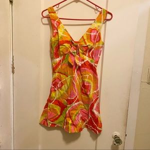Vintage 60s Psychedelic Mini Dress